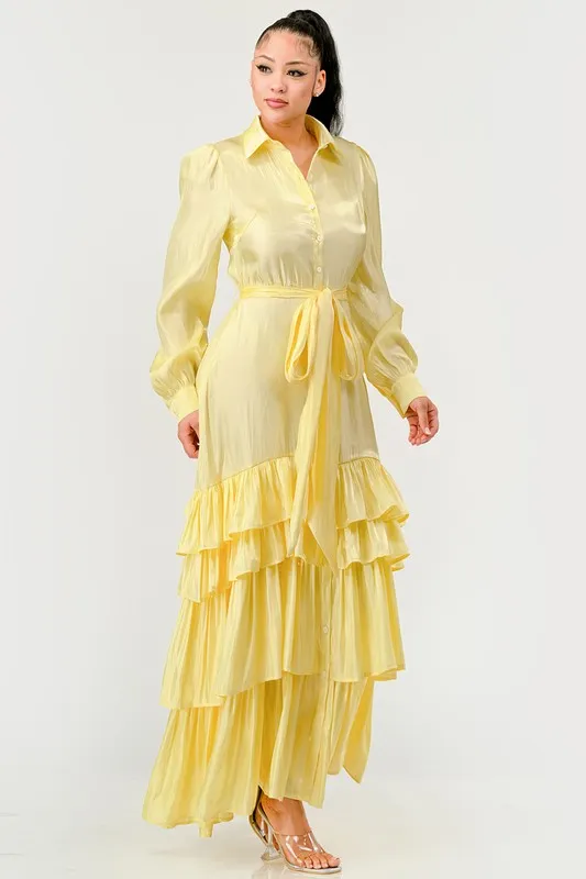 AURORA TIERED FULL MAXI DRESS