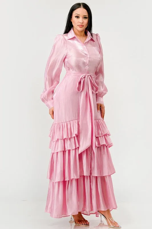 AURORA TIERED FULL MAXI DRESS