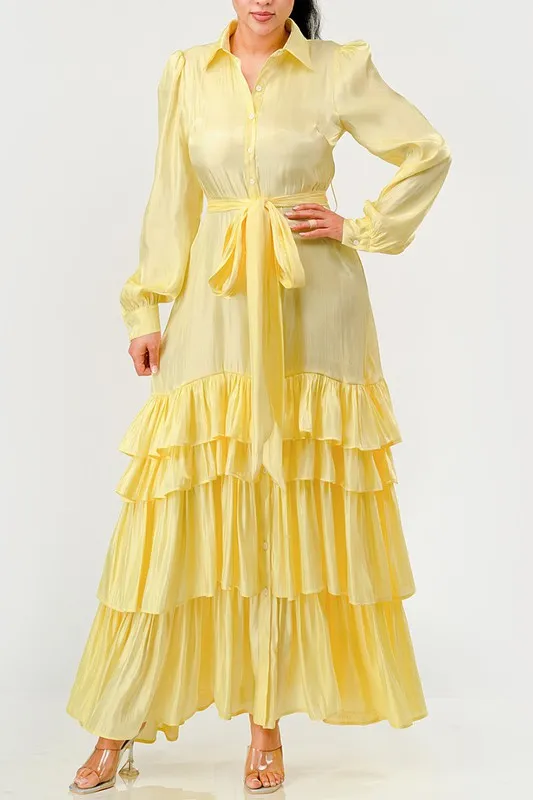 AURORA TIERED FULL MAXI DRESS