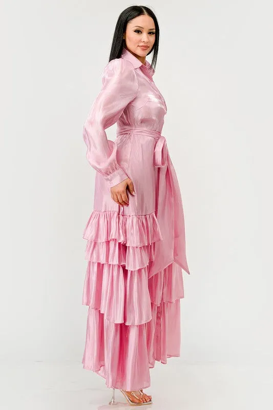AURORA TIERED FULL MAXI DRESS