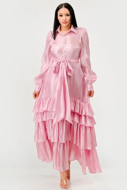 AURORA TIERED FULL MAXI DRESS