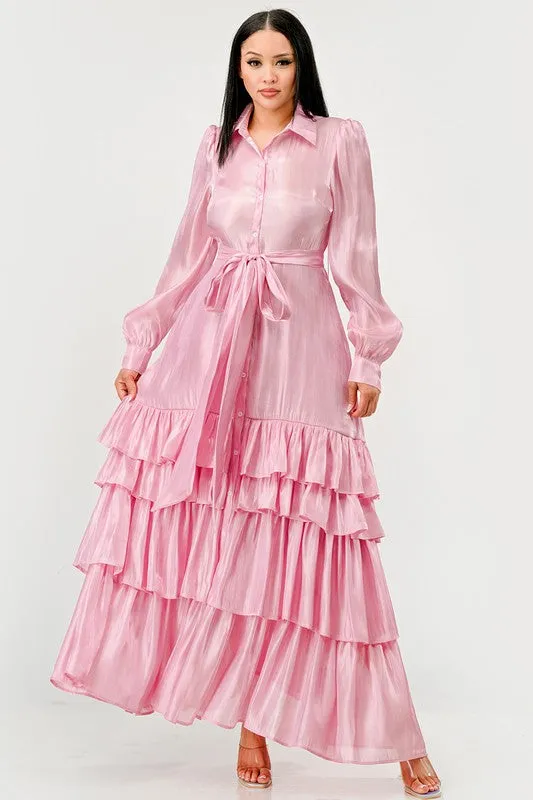 AURORA TIERED FULL MAXI DRESS