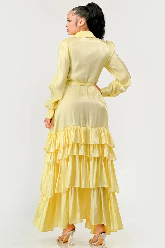 AURORA TIERED FULL MAXI DRESS