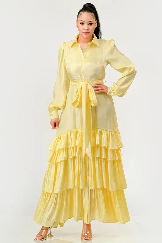 AURORA TIERED FULL MAXI DRESS