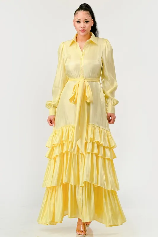 AURORA TIERED FULL MAXI DRESS