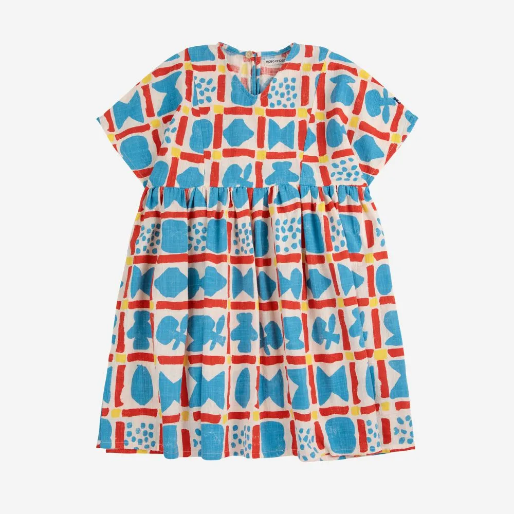 Bobo Choses Geometric Game All Over Woven Dress