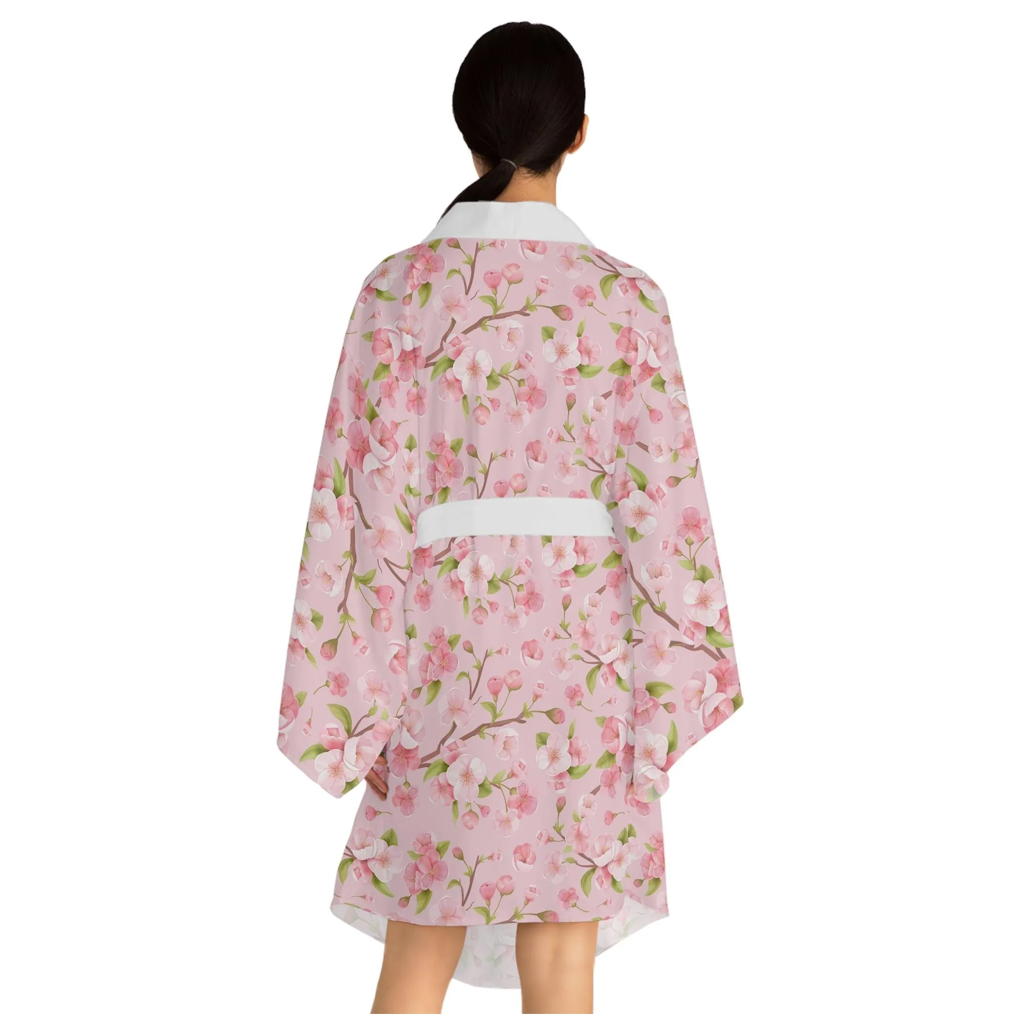 Cherry Blossom Serenity Kimono Robe - Embrace Japanese Elegance