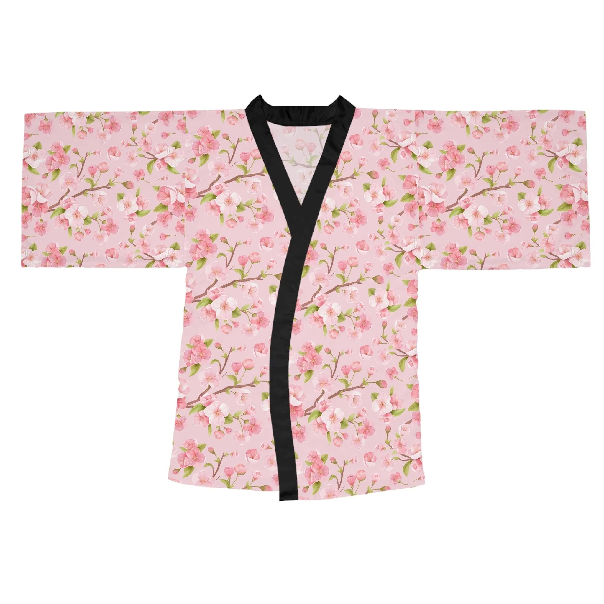 Cherry Blossom Serenity Kimono Robe - Embrace Japanese Elegance