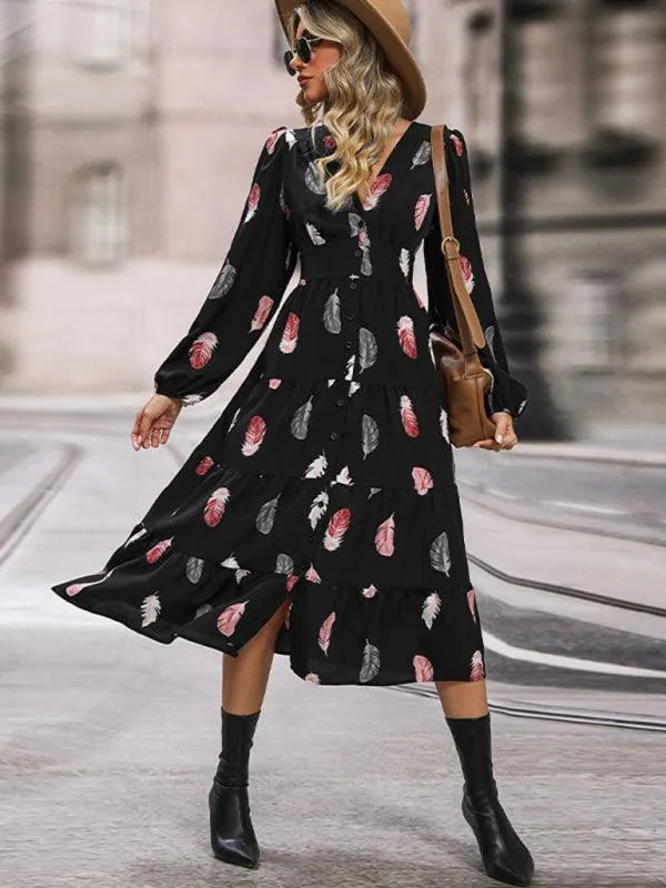 Chic Elegance: Timeless Long Sleeve Women's Dress - Define Your Unique Style