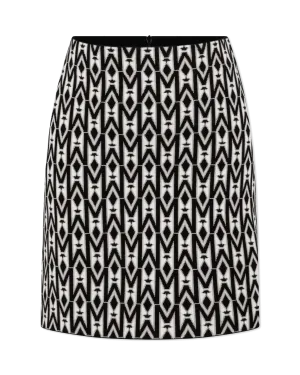 Dea-MG Jacquard Monogram Short Skirt