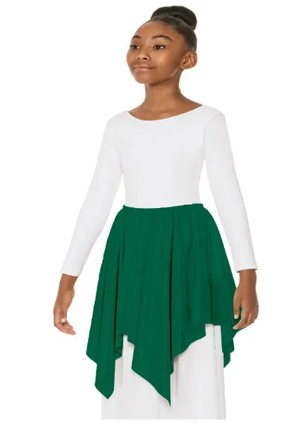 Eurotard 13768C Girls Handkerchief Hem 3-in-1 Overlay