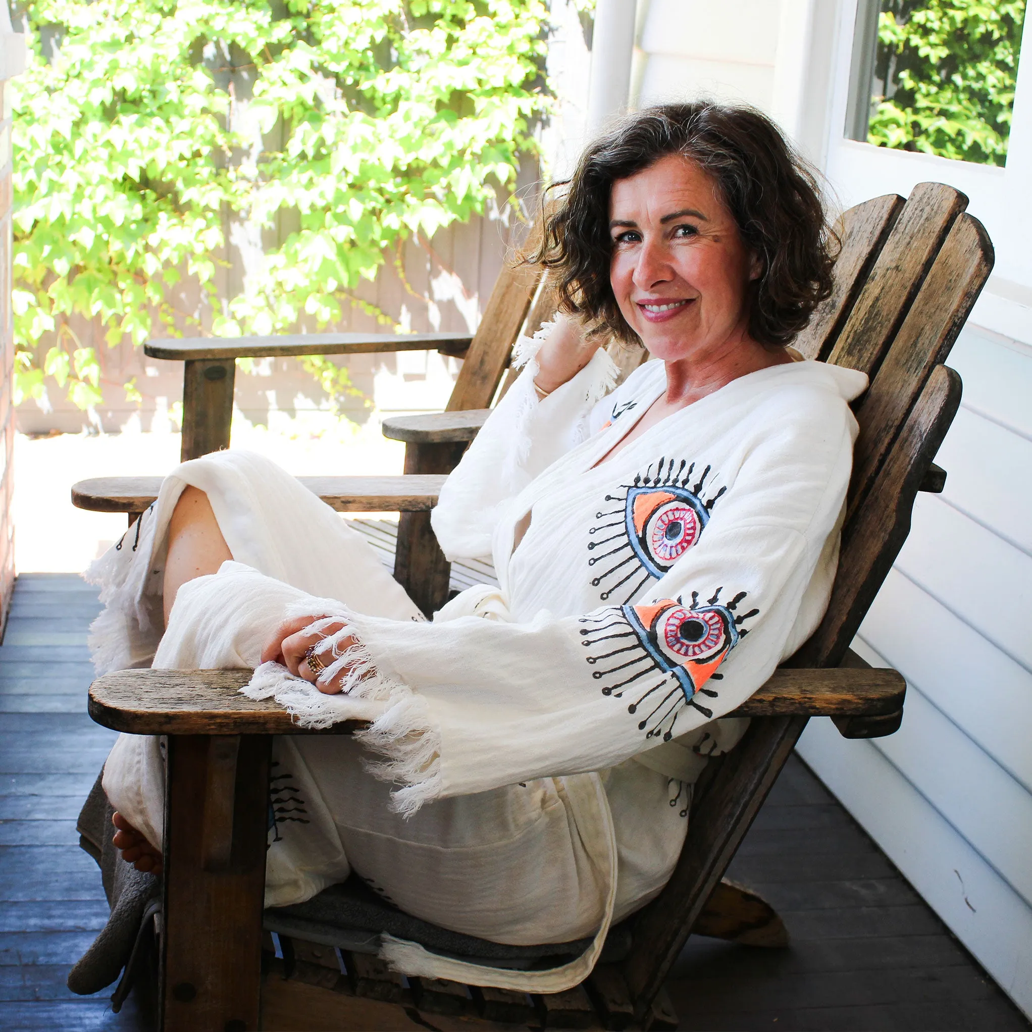 Evil Eye Muslin Robe