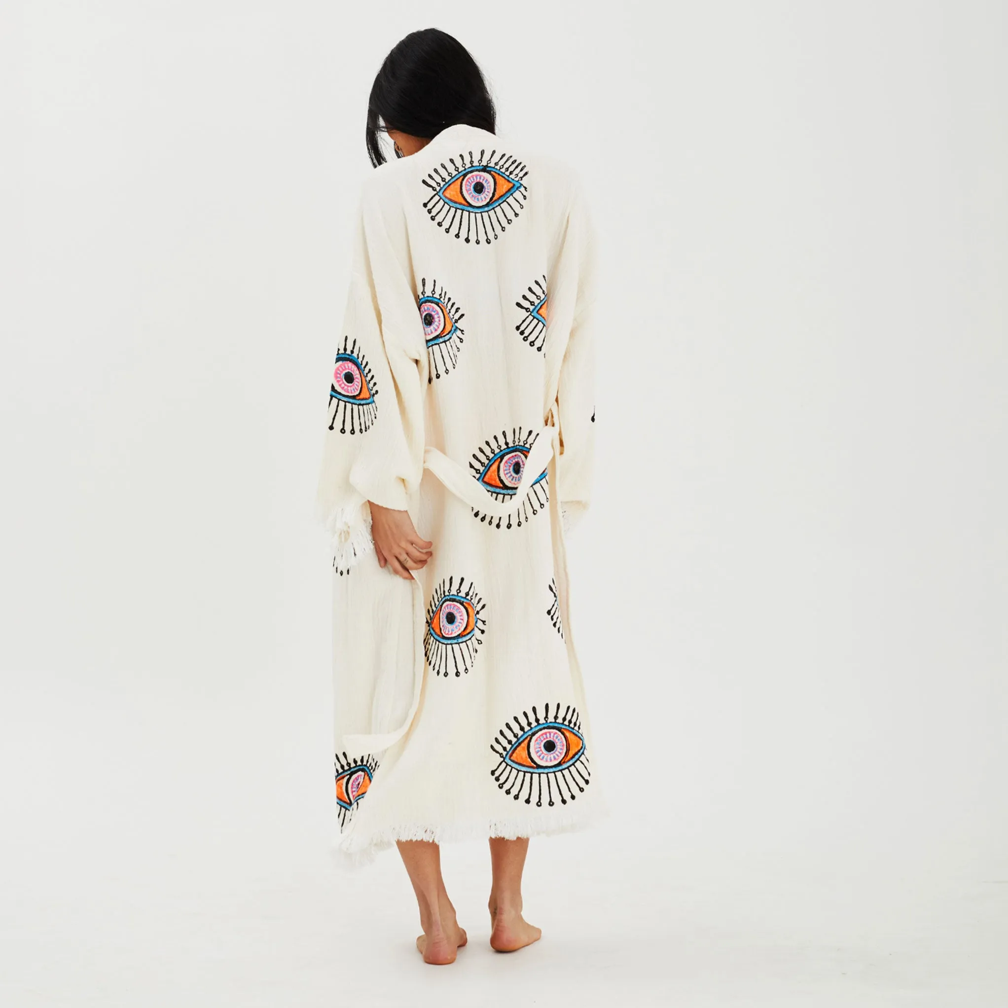 Evil Eye Muslin Robe