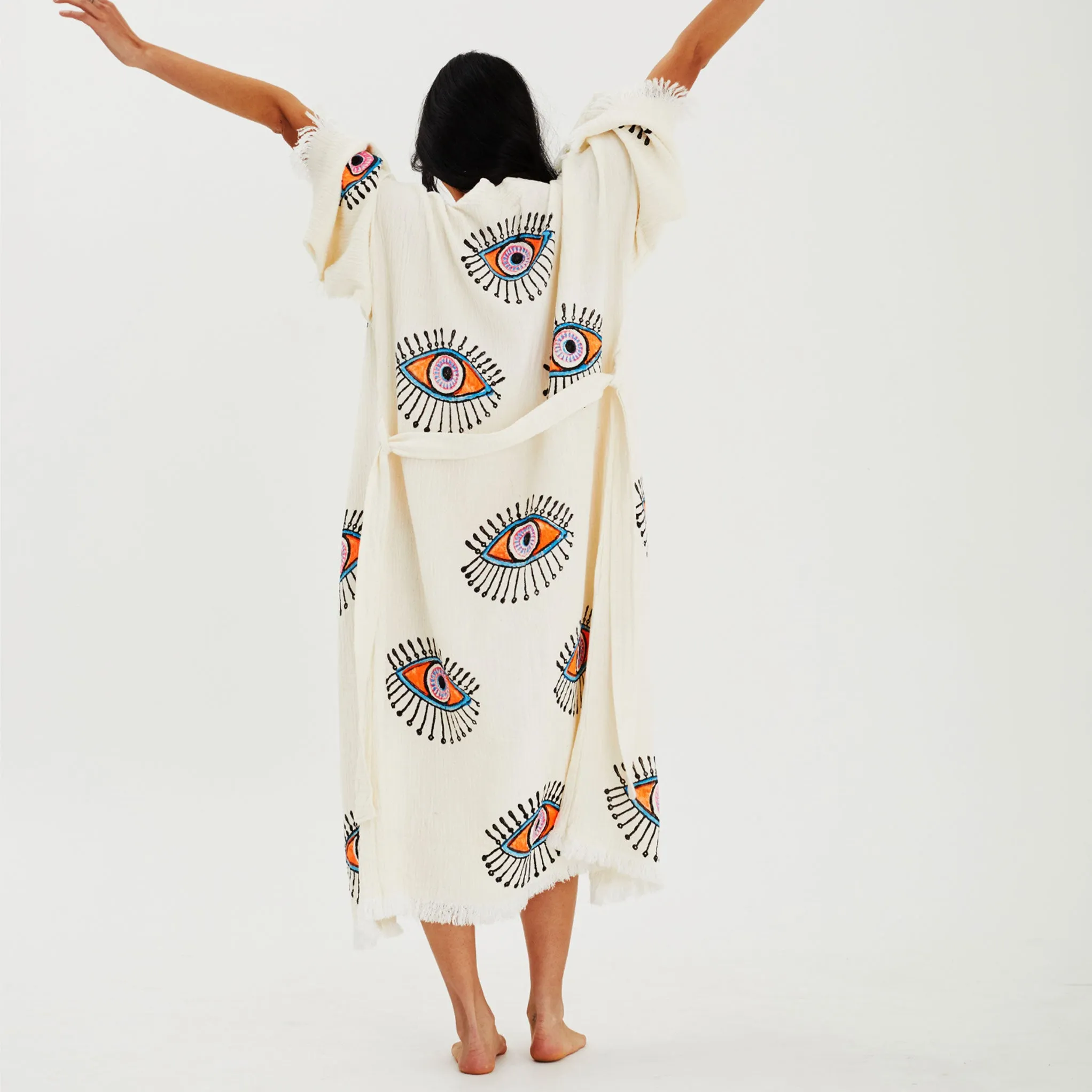 Evil Eye Muslin Robe