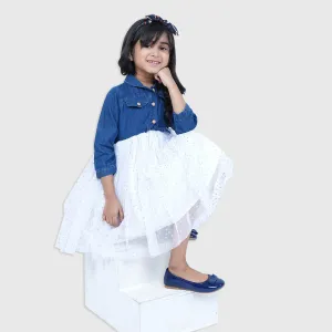 Girls Fancy Frock-White