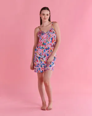 Kip&Co x Jenny Kee Opal Oz Pax Lilac Satin Cami Nightie