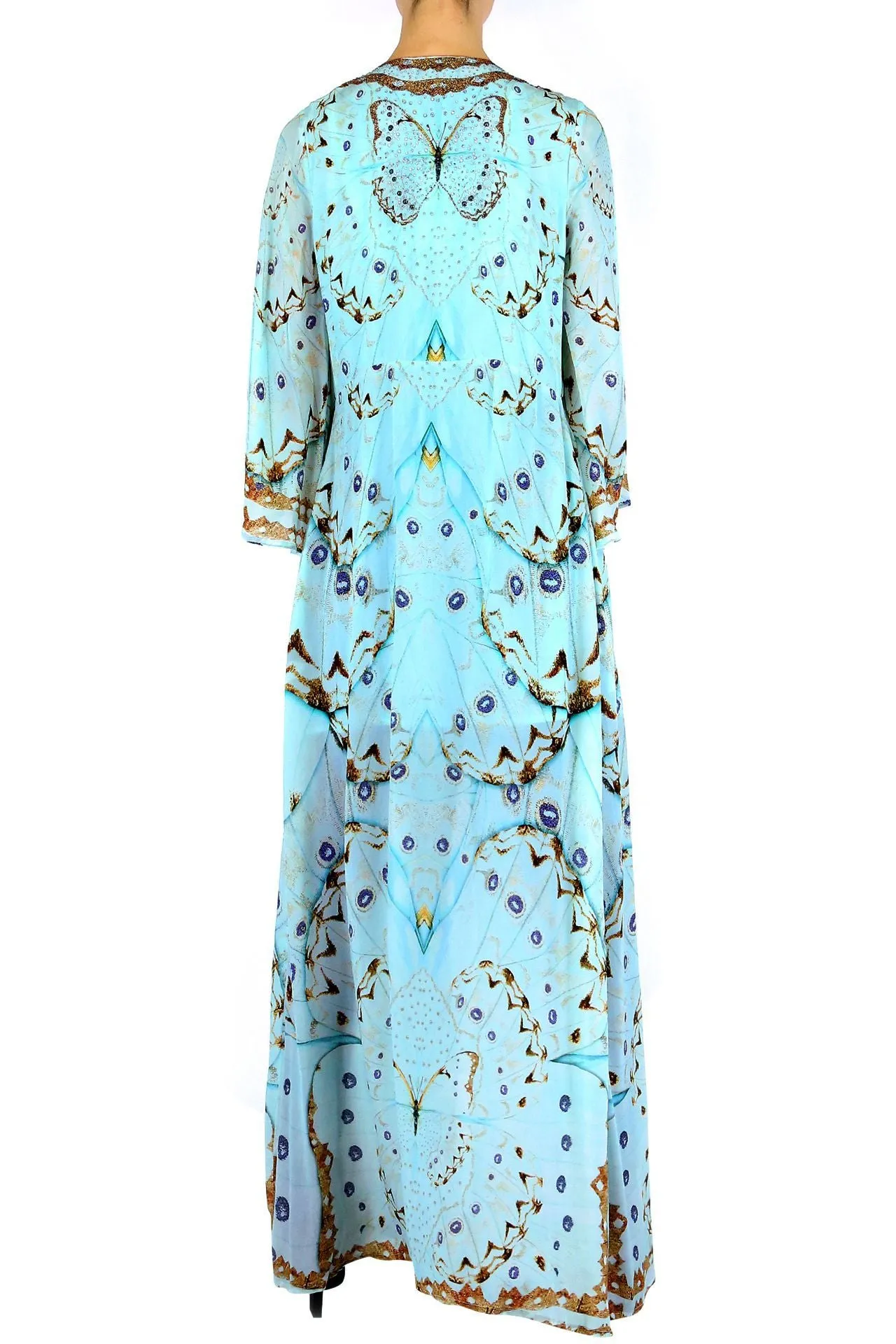 Mint Wrap Dress Long Maxi