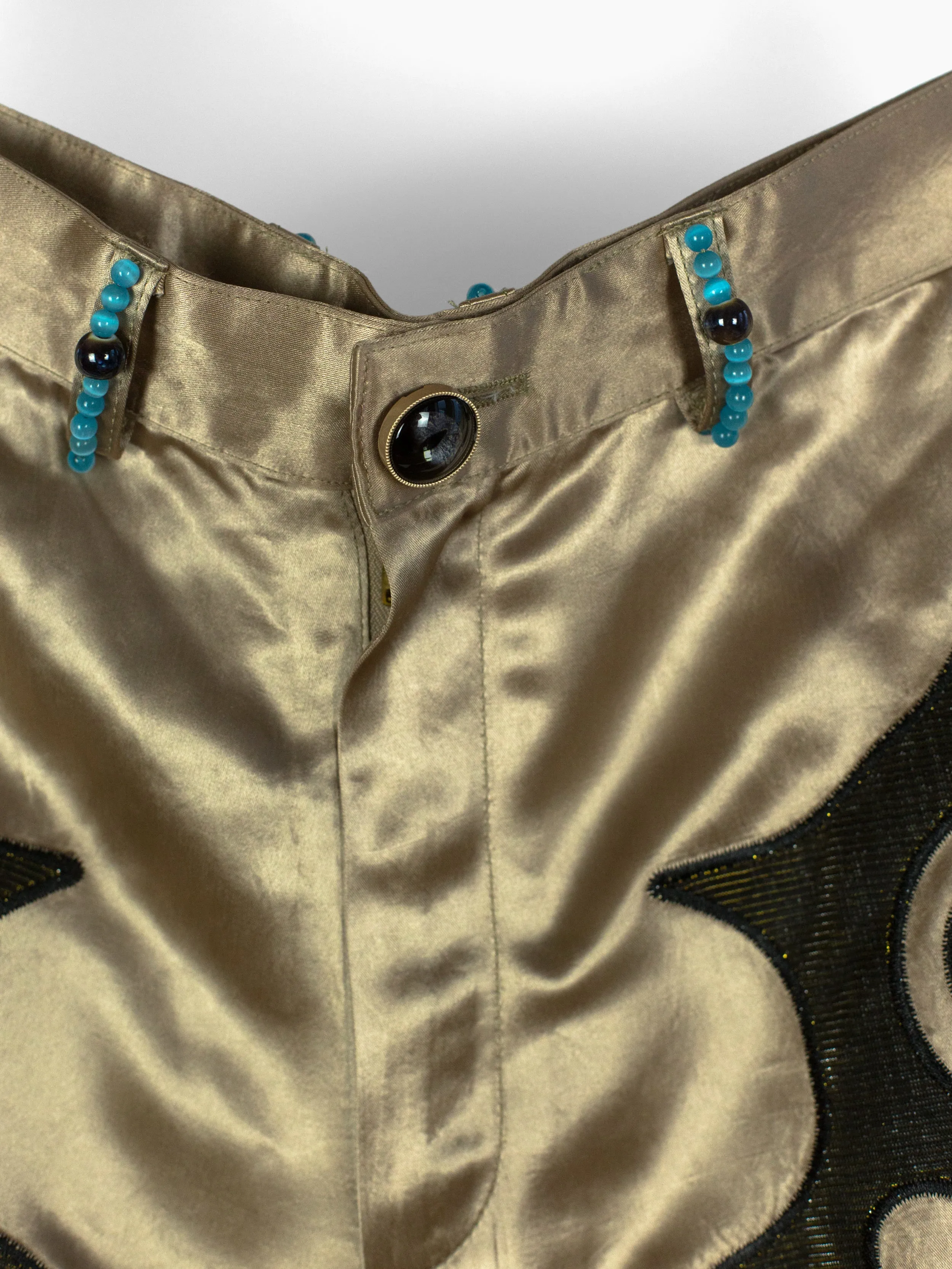 Penultimate SS21 Beaded Satin Shorts