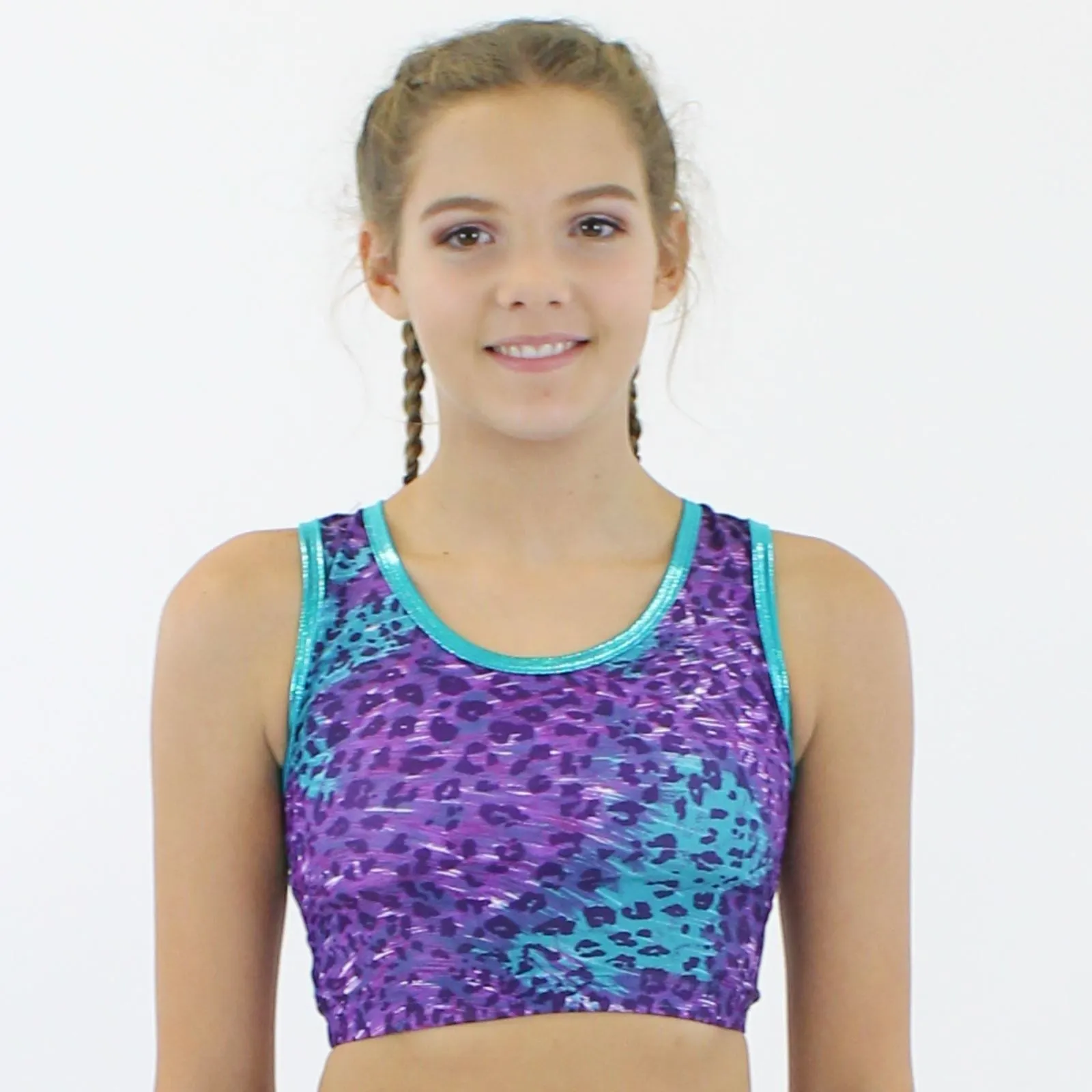 SALE - SAMPLE CLEO - RACER BACK CROP TOP