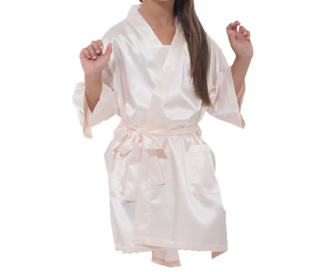 Satin Kimono Kid's Robes