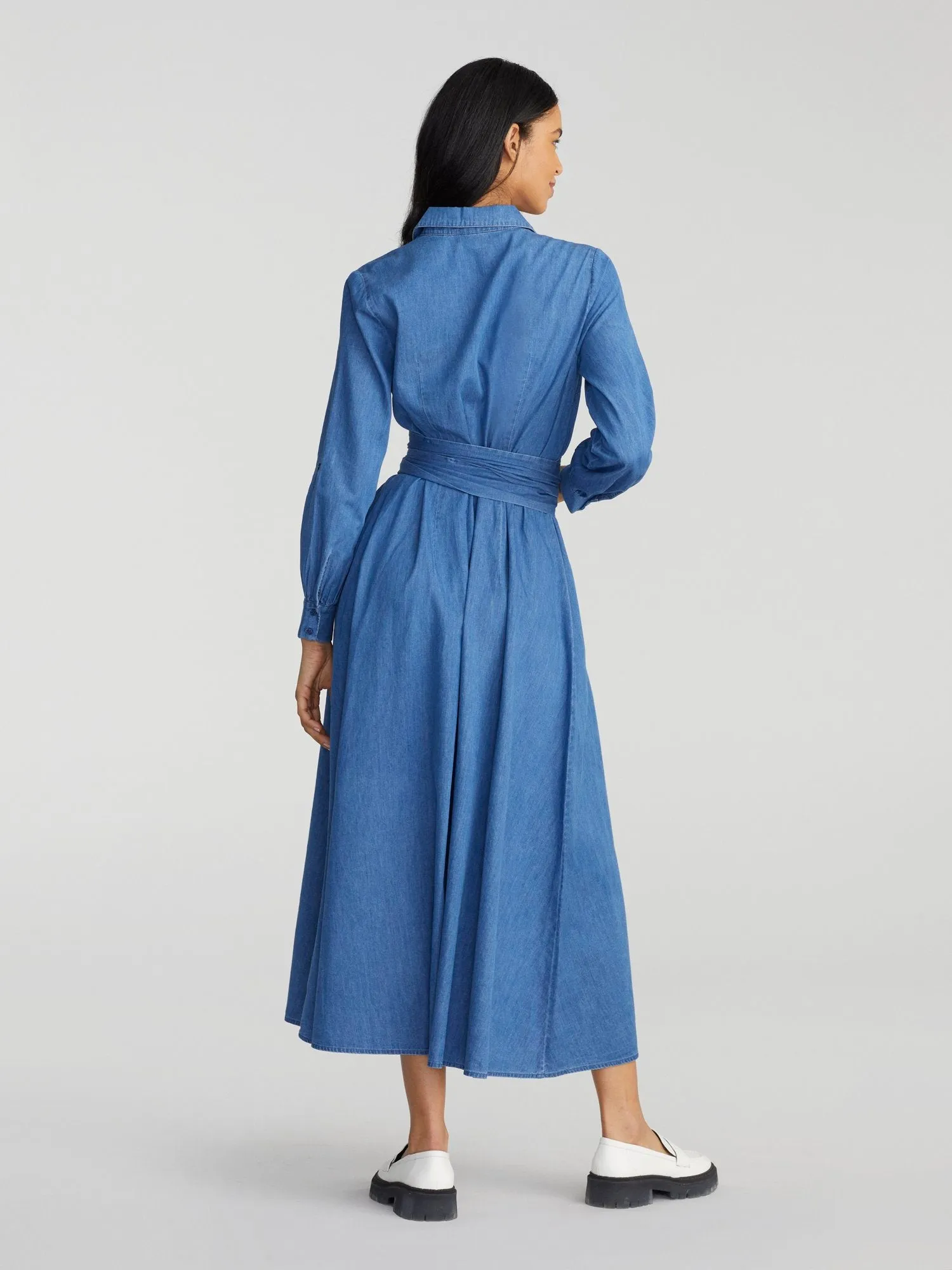 Shantelle Denim Maxi Shirtdress