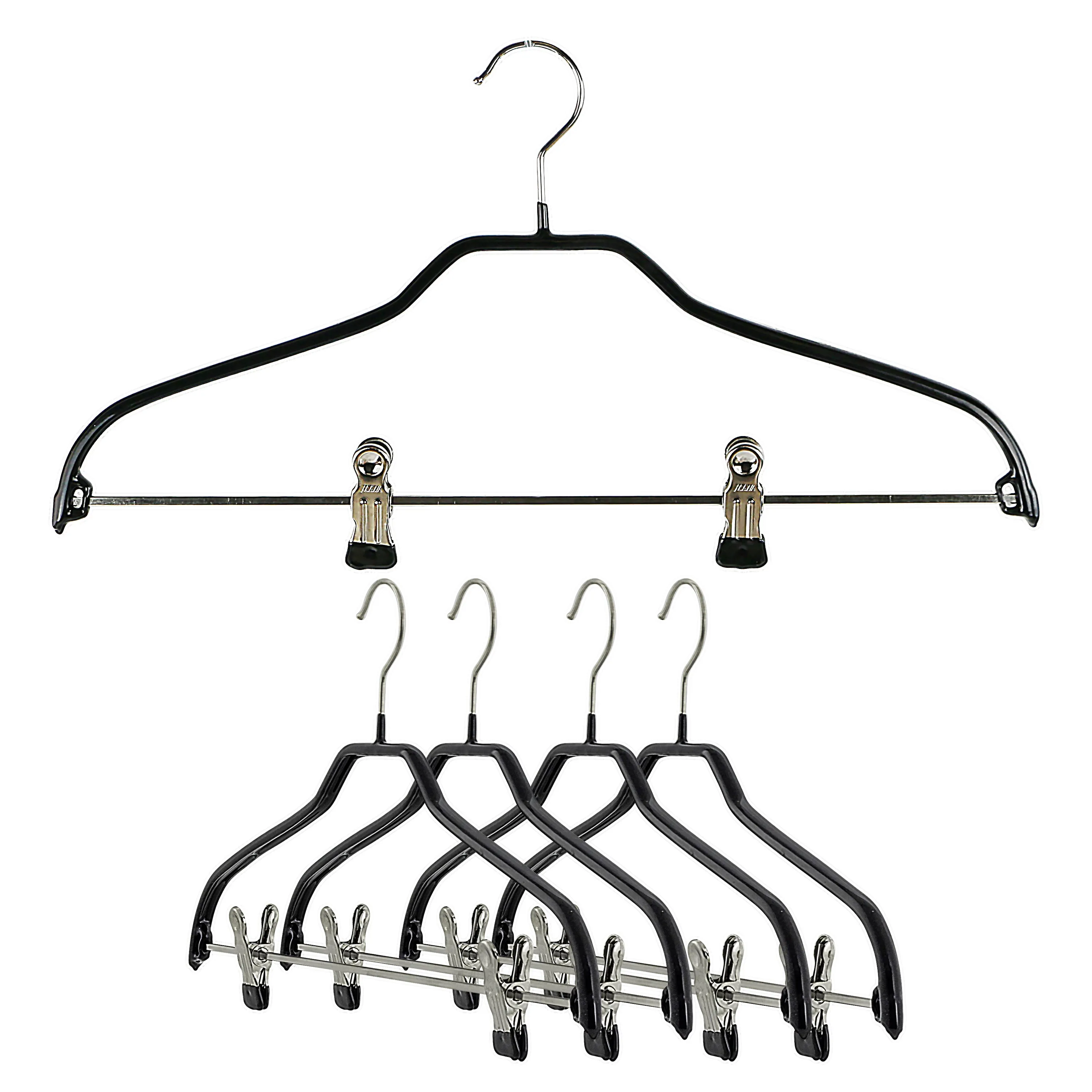 Silhouette Shirt with Grip Coated Clips, 40FK, Black