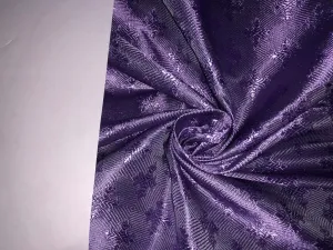 Silk Brocade fabric 44" wide Self  Jacquard  LAVENDER color VESTMENT  design  BRO914[5]