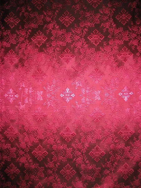 SILK BROCADE FABRIC Pink &amp; Black colour 44" wide Vestment design BRO159[2]