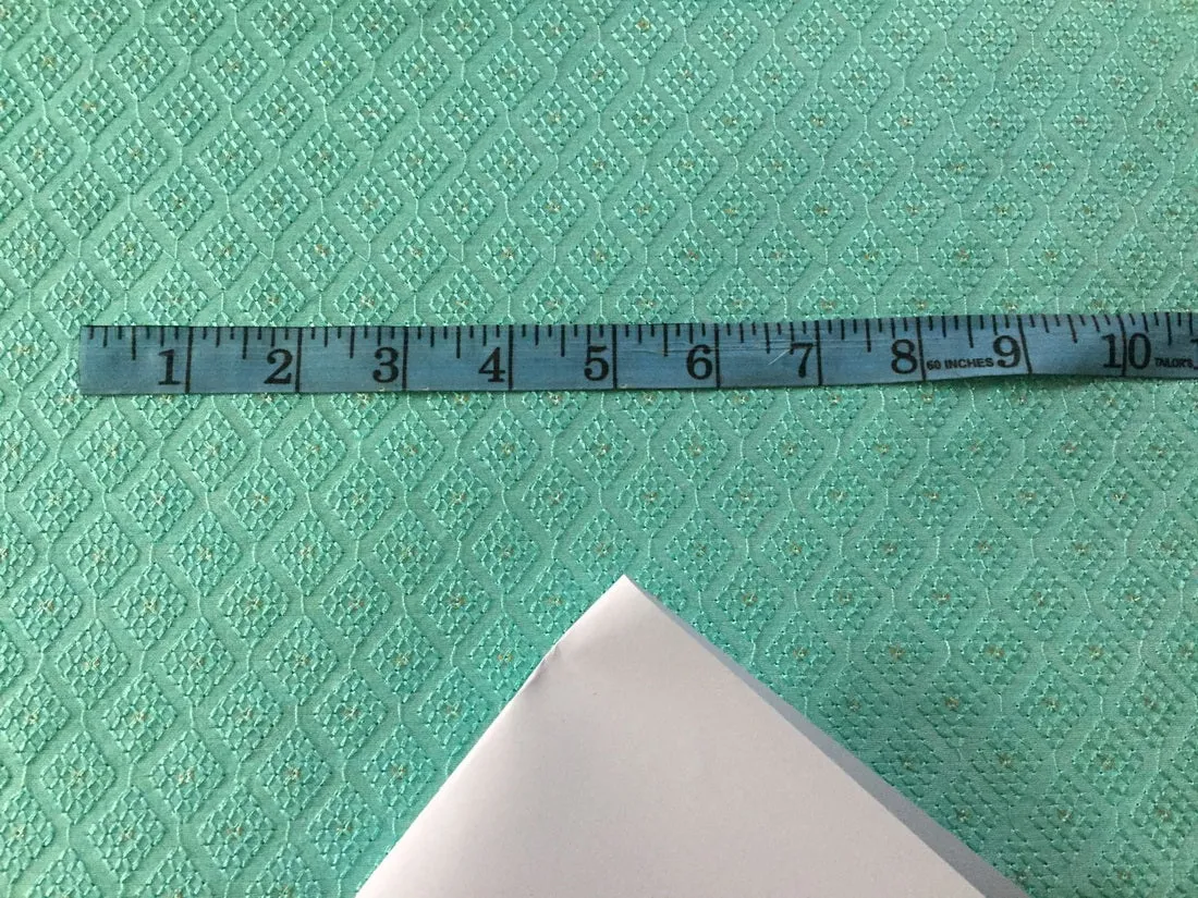 Silk Brocade fabric sea green with subtle glitter 58" wide BRO798[3]