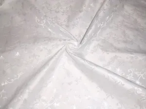 Silk Brocade fabric white ivory color 58" wide BRO801[3]