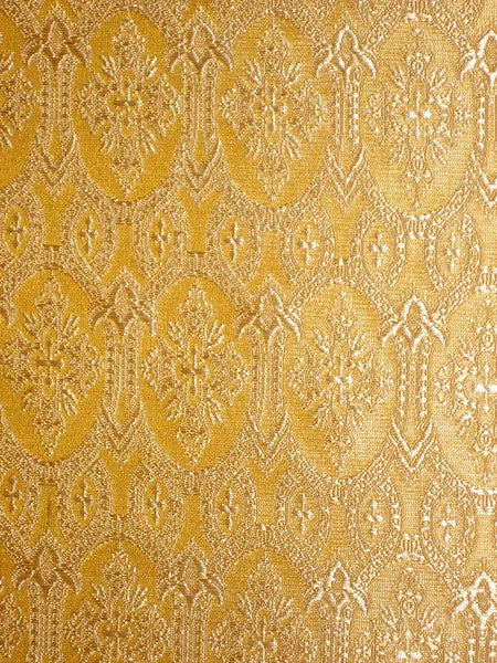 Silk Brocade Vestment Fabric Golden yellow and cream 44" wide BRO153[3]