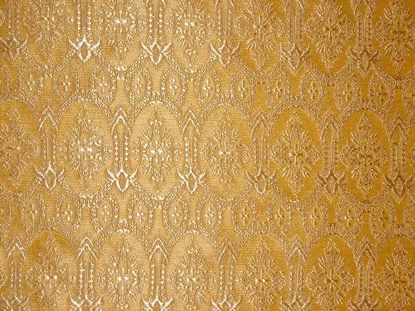 Silk Brocade Vestment Fabric Golden yellow and cream 44" wide BRO153[3]