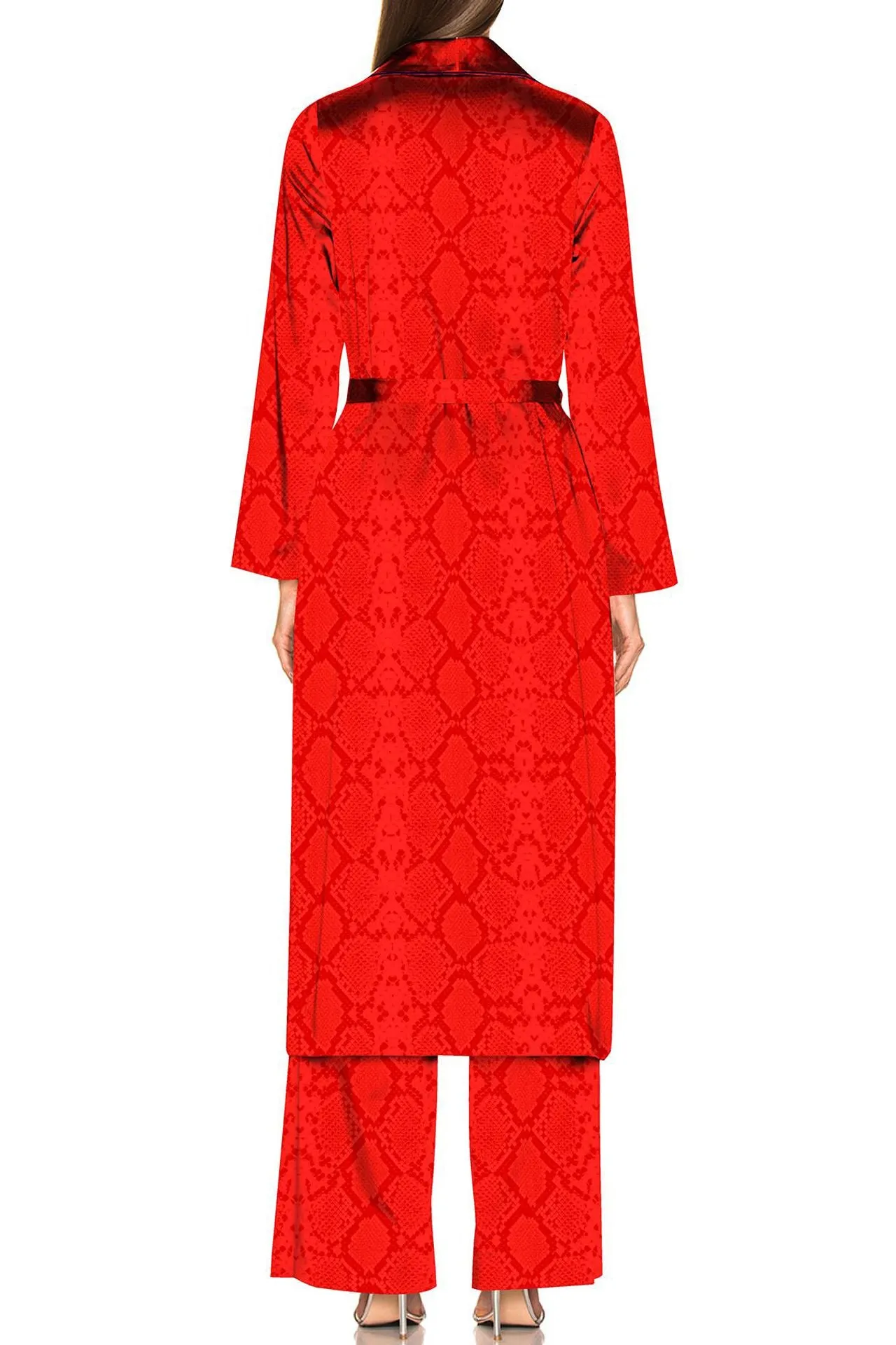 Snake Print  Matching Suit Set in Biodegradable Fabrics