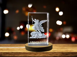 St. Michael the Archangel | Religious 3D Engraved Crystal