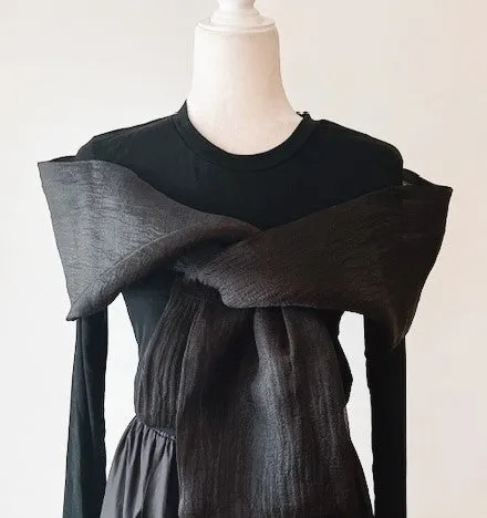 Tee Shirts With Attitude: Tulle Trim Open Shoulder or Full Tee