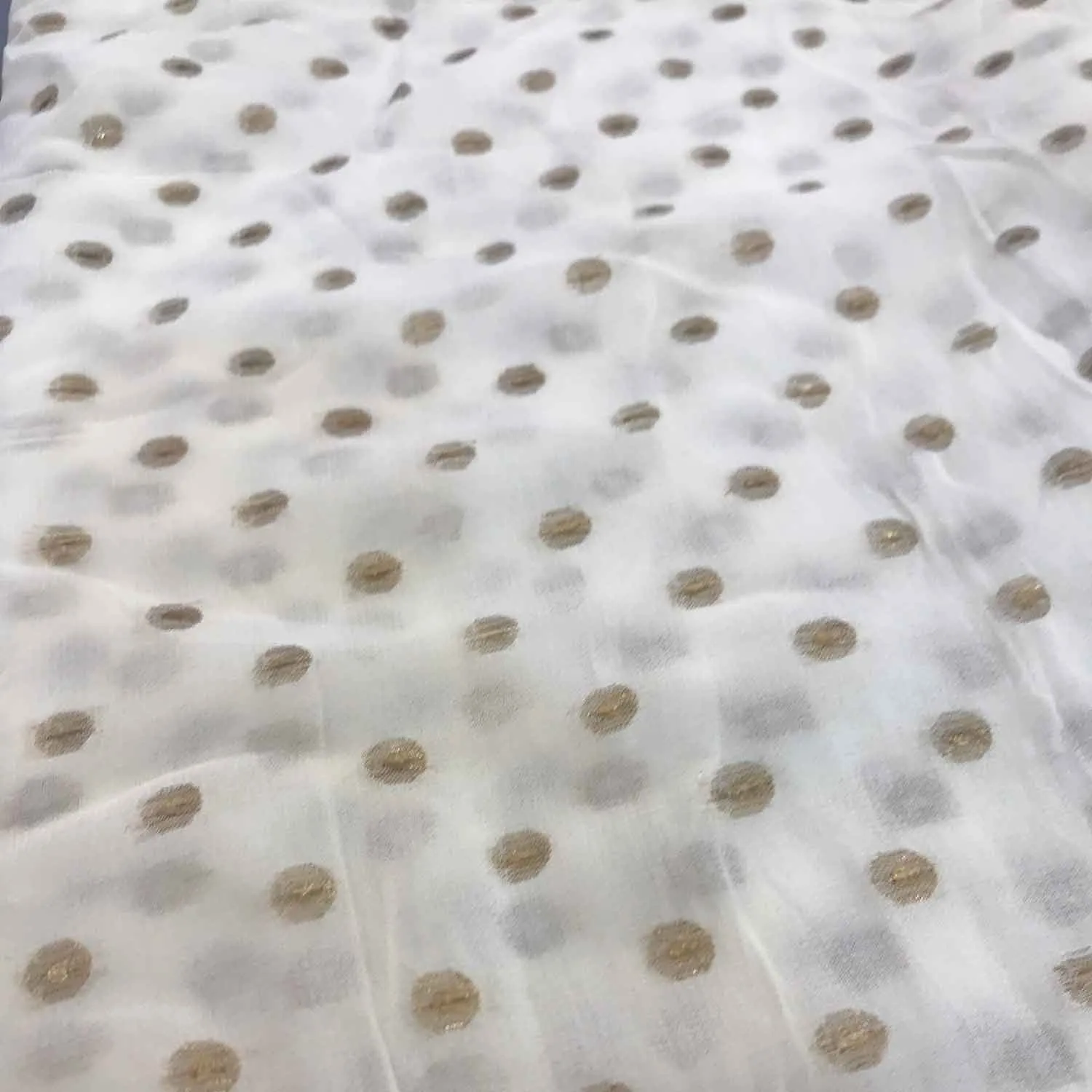 White Dyeable Viscose Chiffon Fabric