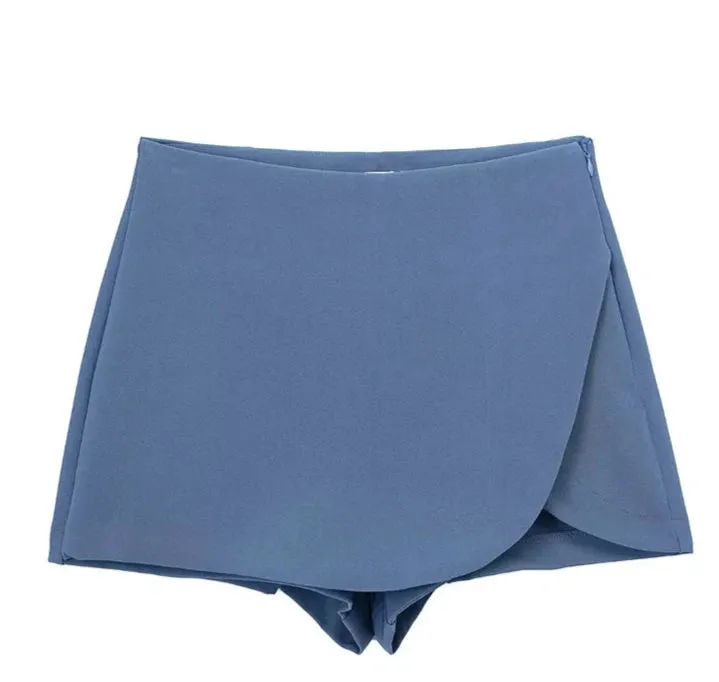Women's Wide Leg Shorts Fashion Designer Mini Skirts (Short)