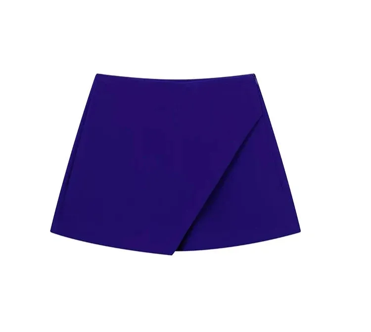 Women's Wide Leg Shorts Fashion Designer Mini Skirts (Short)