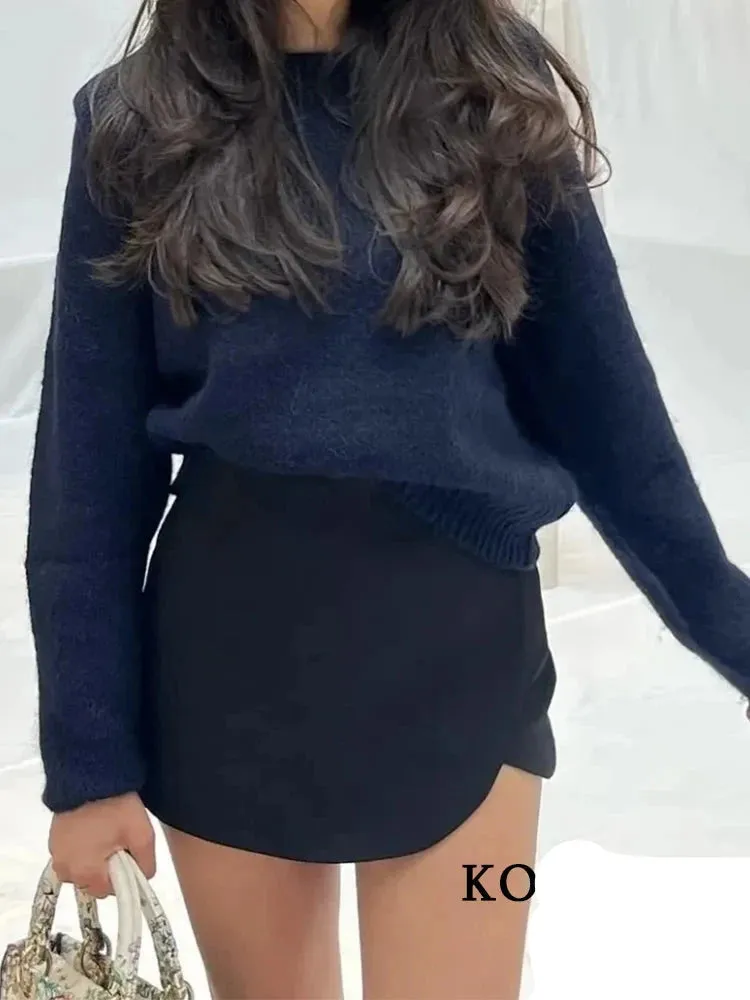 Women's Wide Leg Shorts Fashion Designer Mini Skirts (Short)