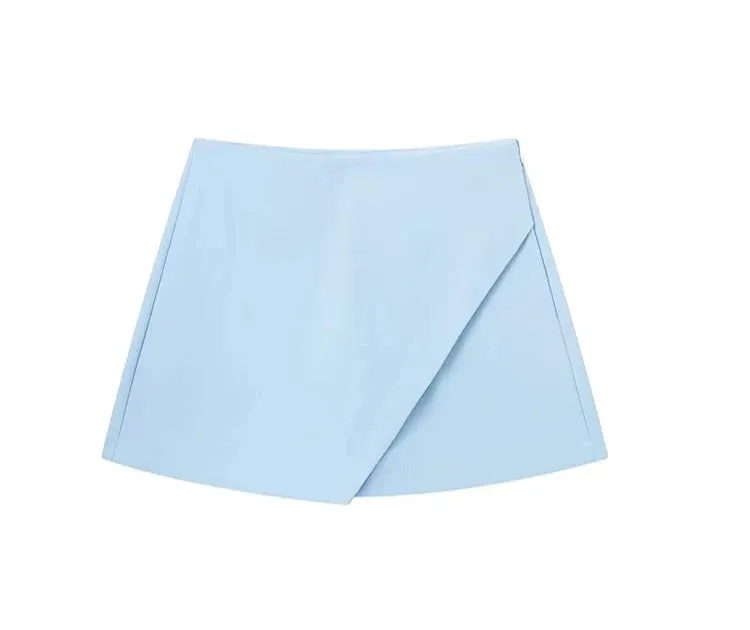 Women's Wide Leg Shorts Fashion Designer Mini Skirts (Short)