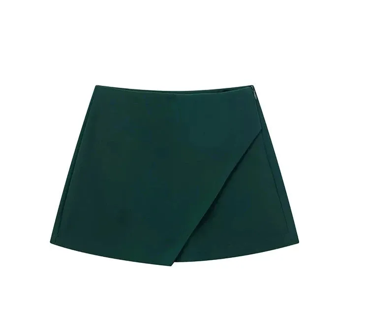 Women's Wide Leg Shorts Fashion Designer Mini Skirts (Short)