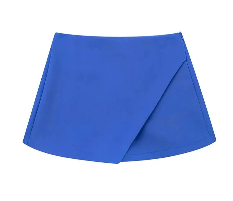 Women's Wide Leg Shorts Fashion Designer Mini Skirts (Short)