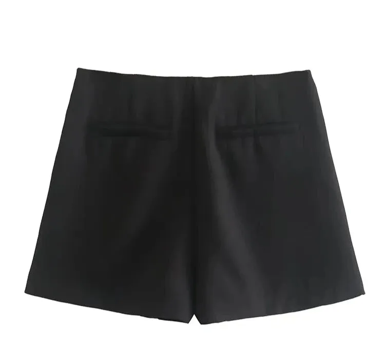 Women's Wide Leg Shorts Fashion Designer Mini Skirts (Short)